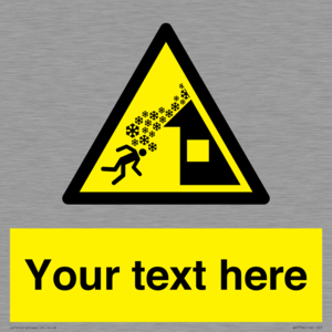 Custom warning roof avalanche